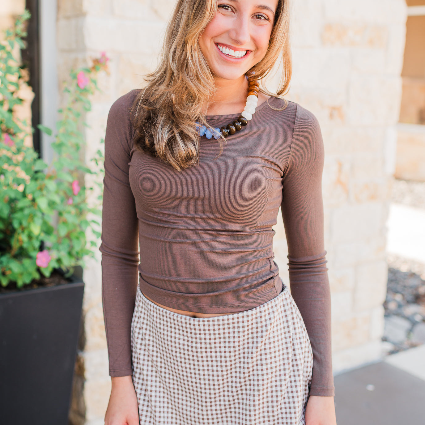Rosalind Top | Brown