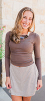 Rosalind Top | Brown