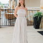 Kai Maxi Dress | Natural Stripe