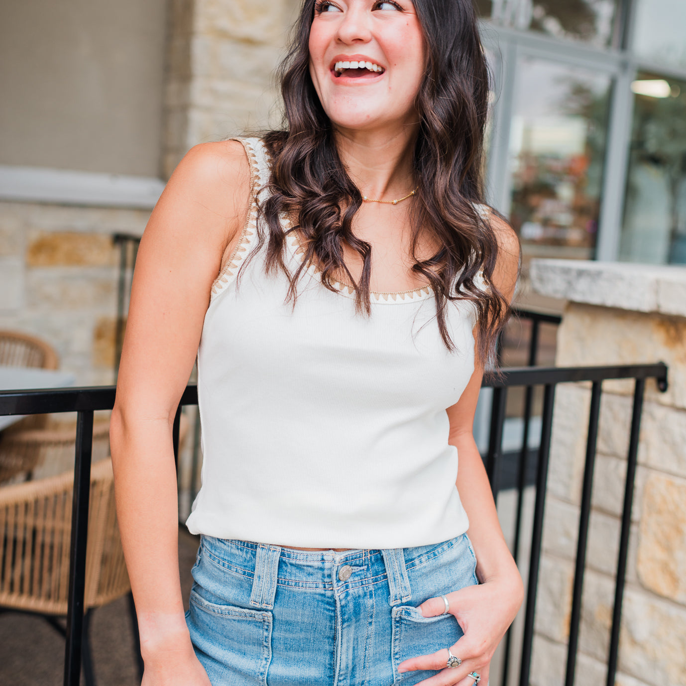 Lona Tank | White