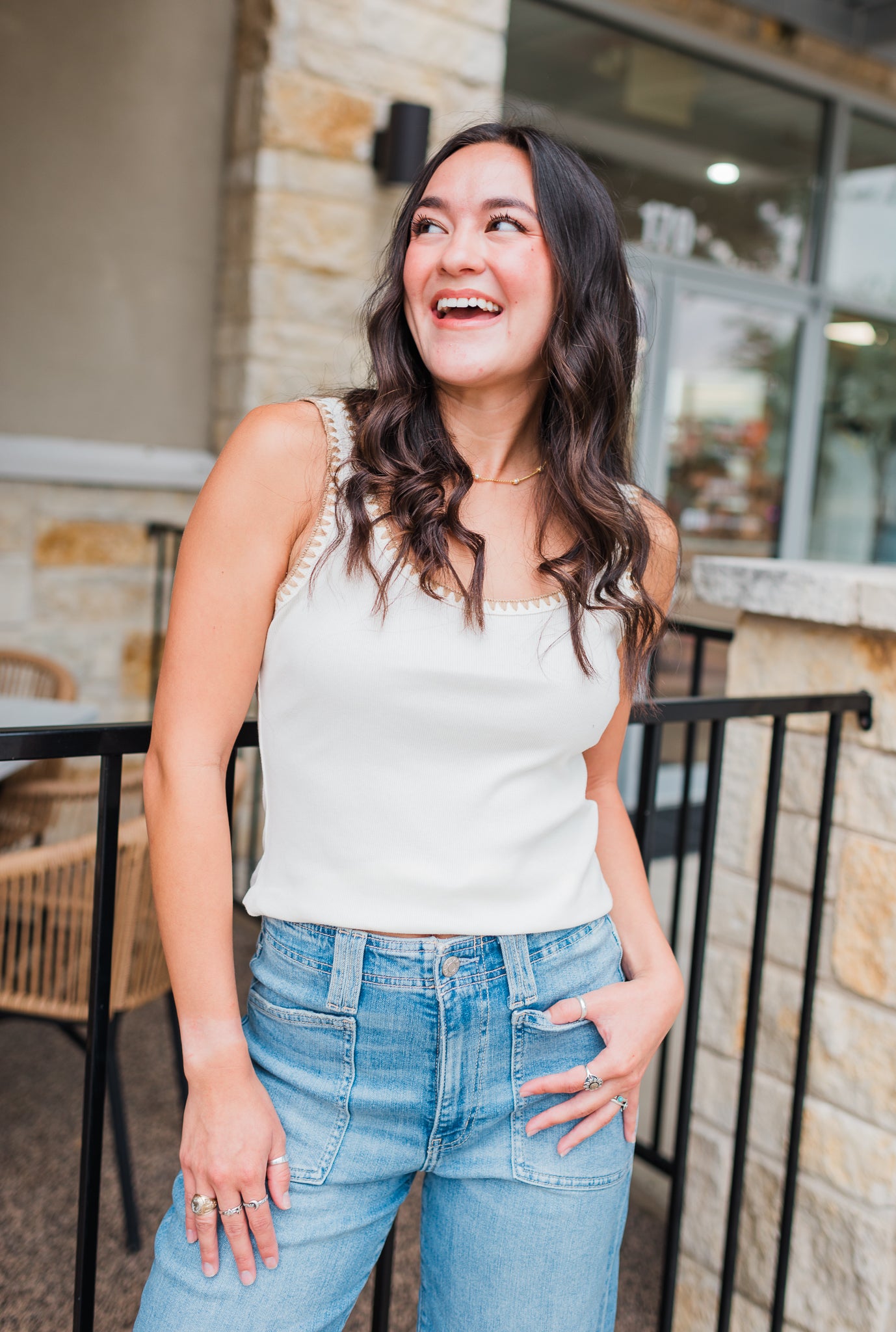 Lona Tank | White
