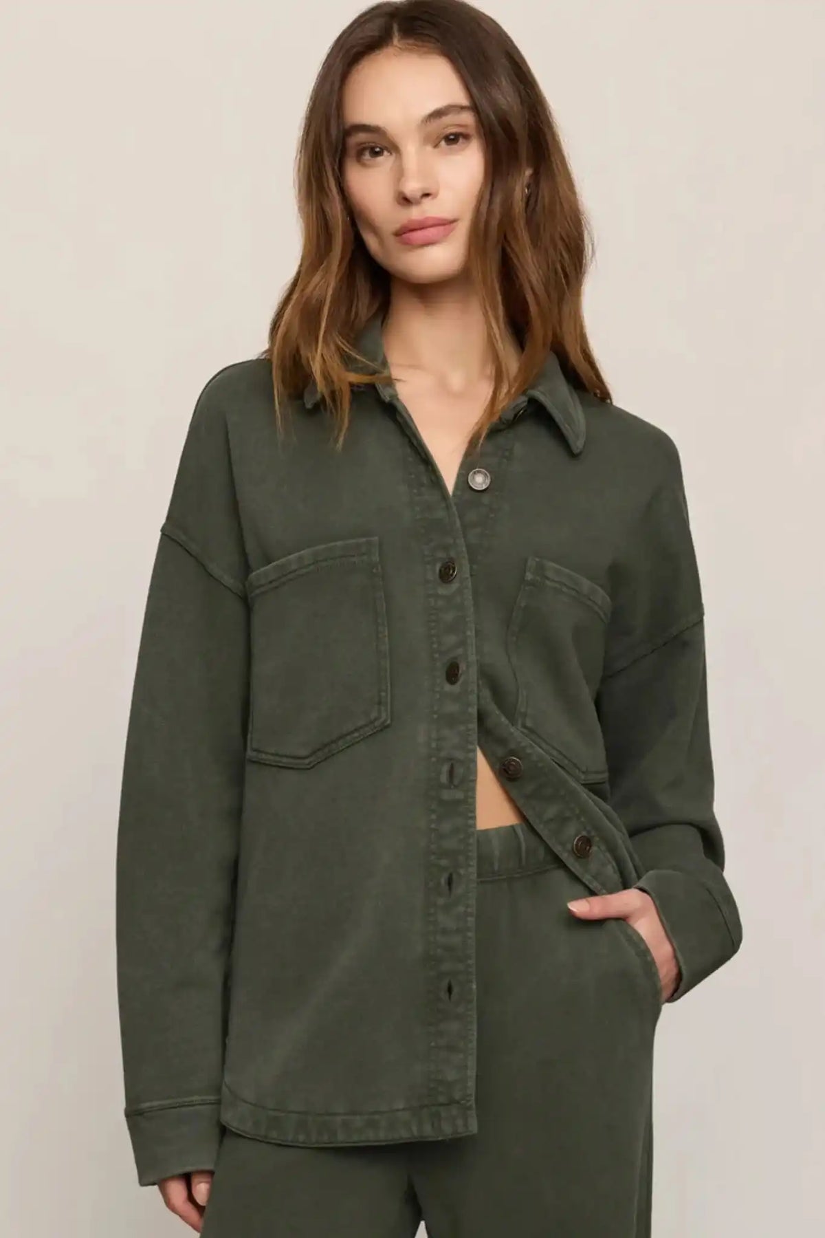 Z Supply | All Day Knit Jacket | Classic Olive
