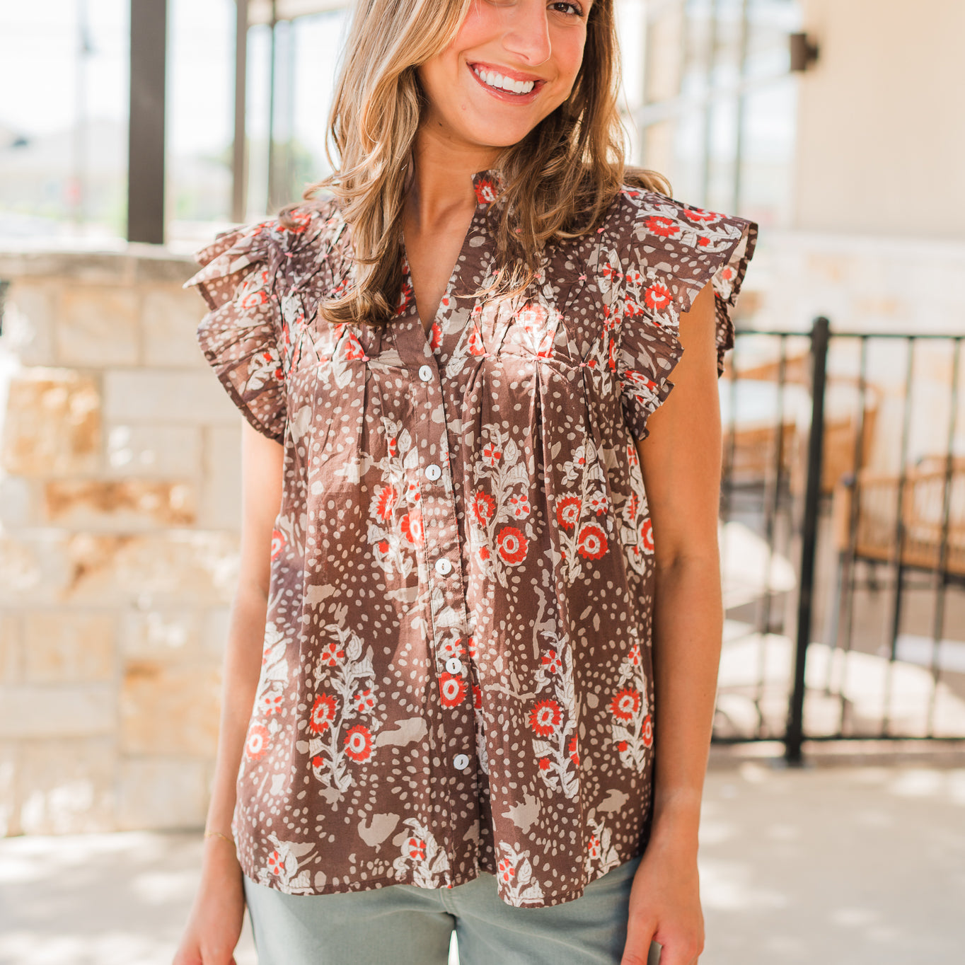 Kinleigh Top | Brown