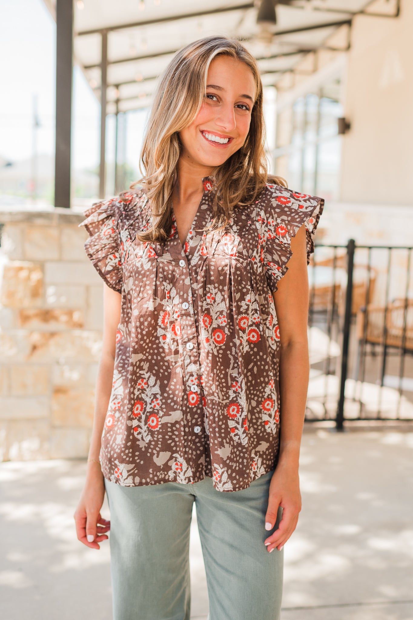Kinleigh Top | Brown