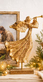 Tabletop Angel | Antique Gold