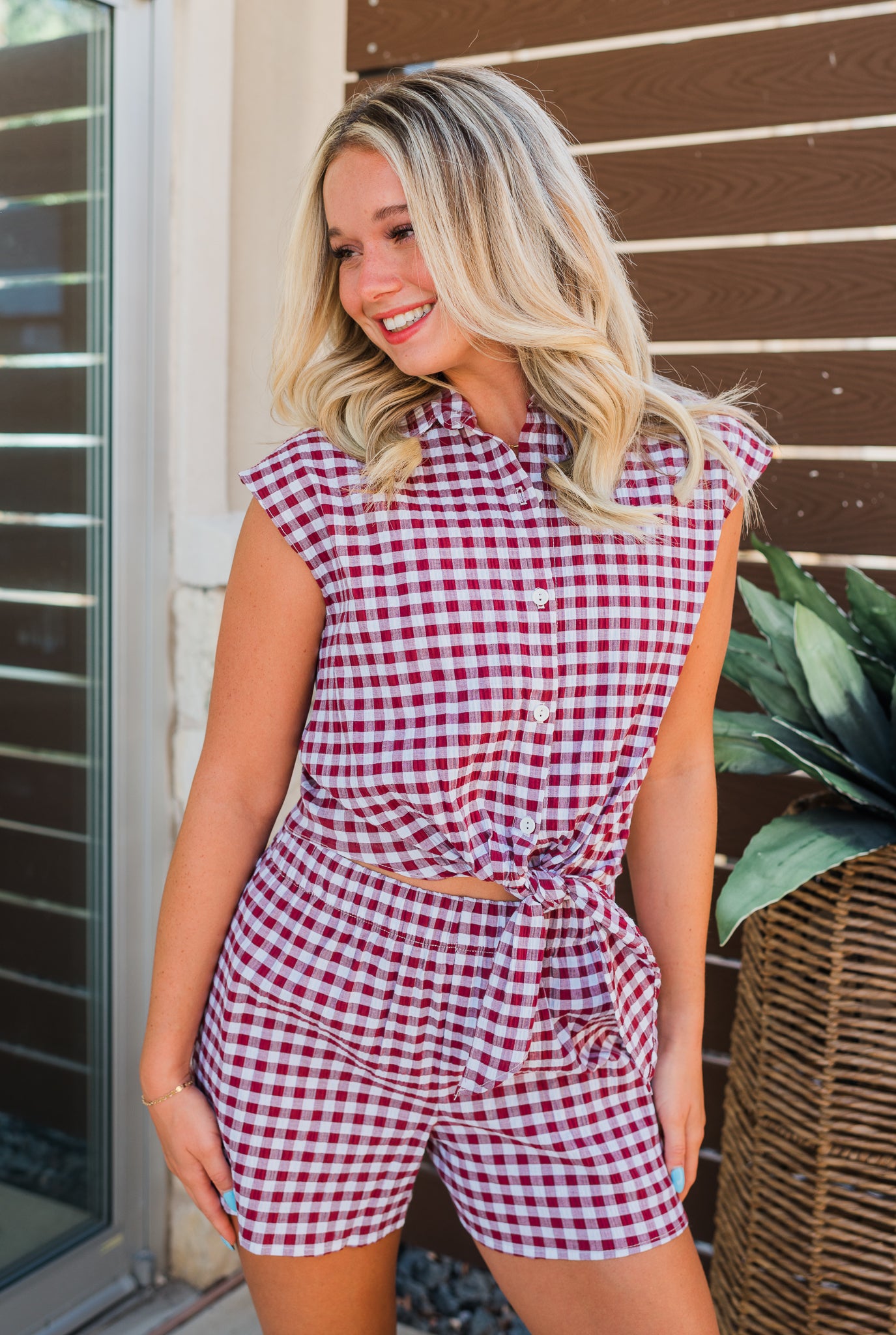 Tailgate Shorts | Maroon Gingham