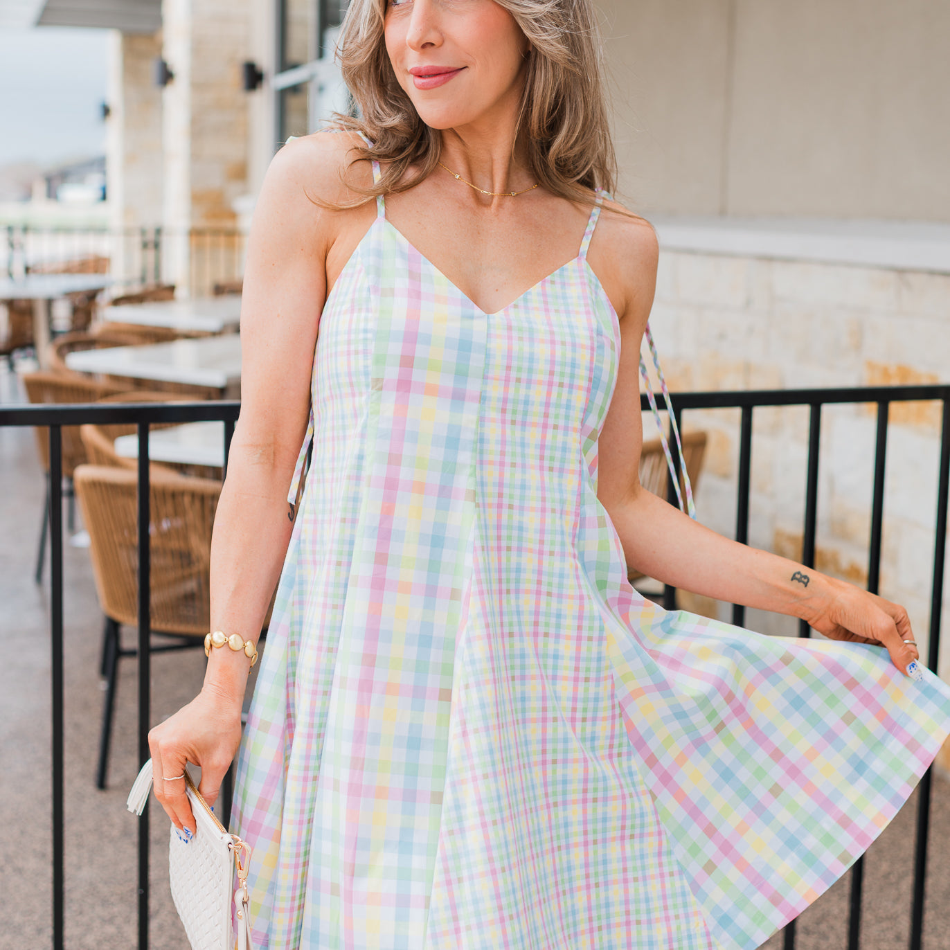 Teagan Dress | Plaid Multi