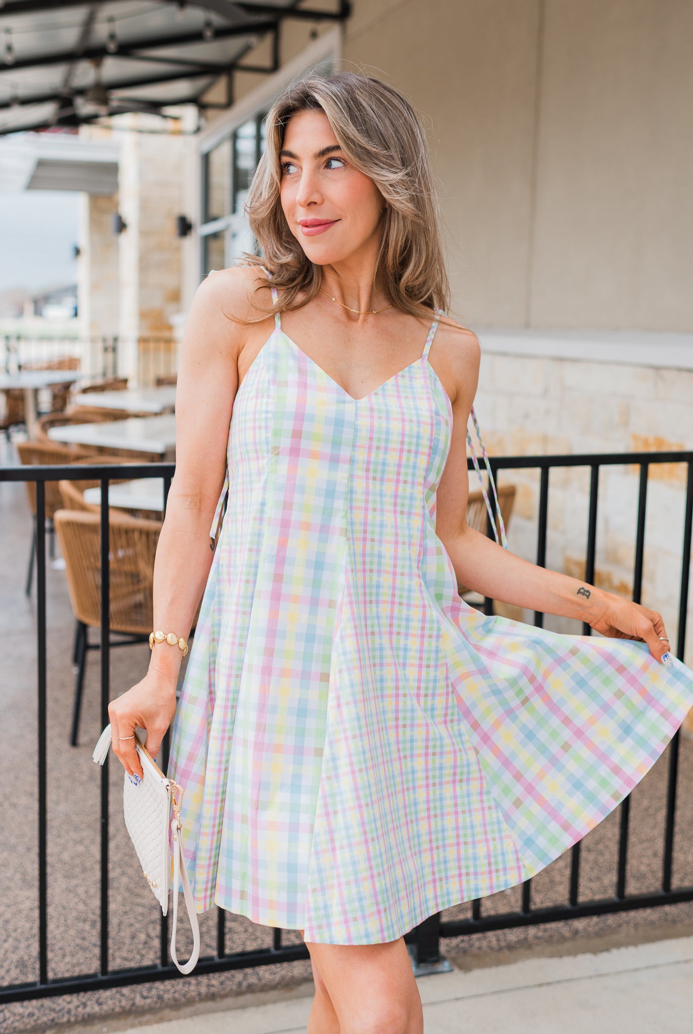 Teagan Dress | Plaid Multi