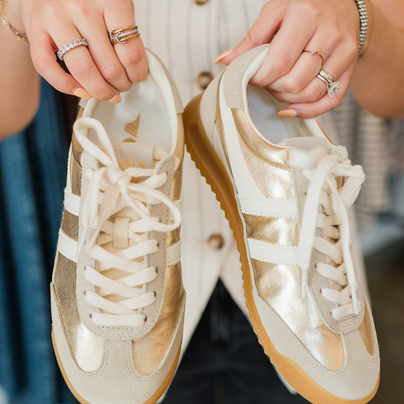 GOLA | Firefly Sneakers | Metallic Gold