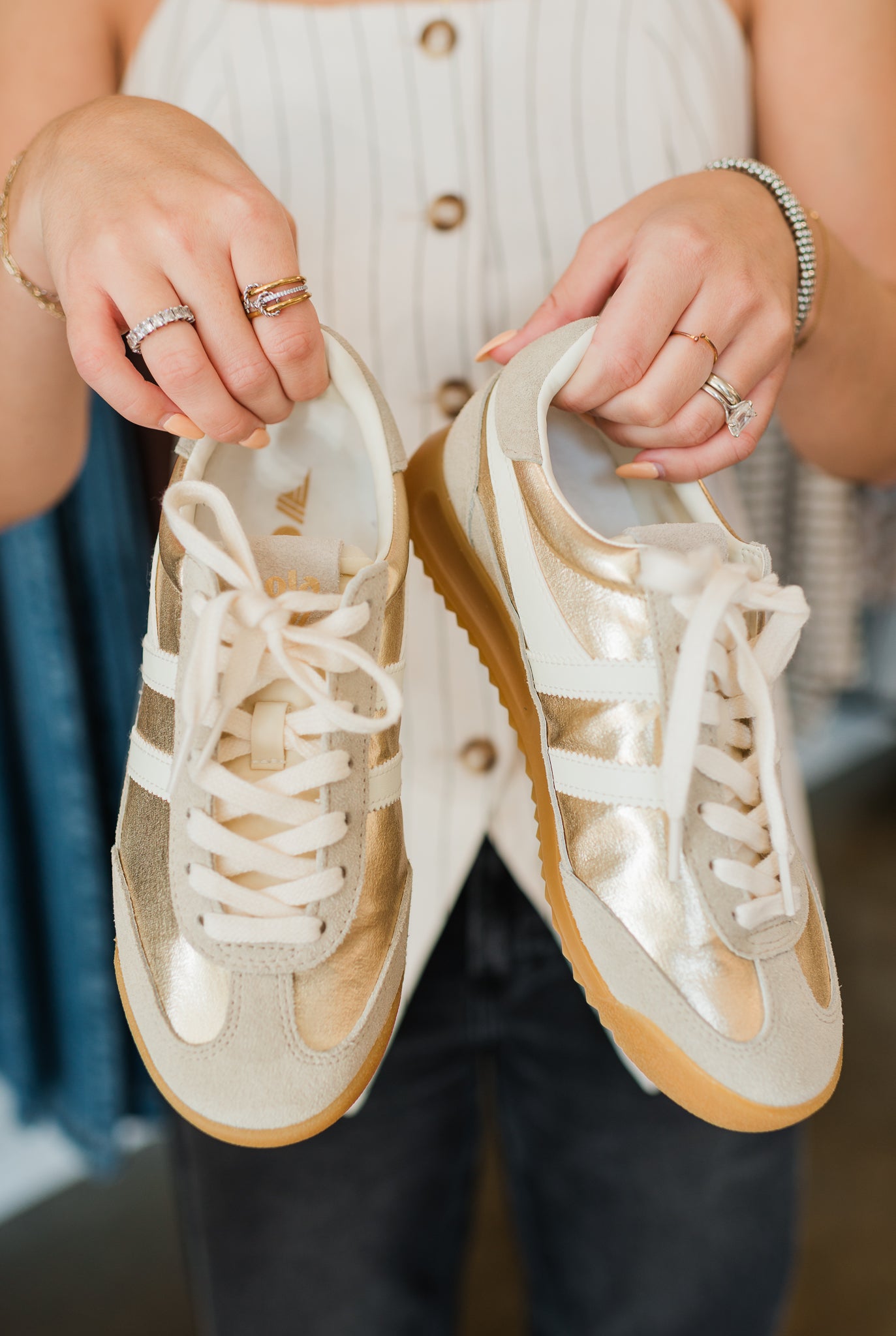 GOLA | Firefly Sneakers | Metallic Gold
