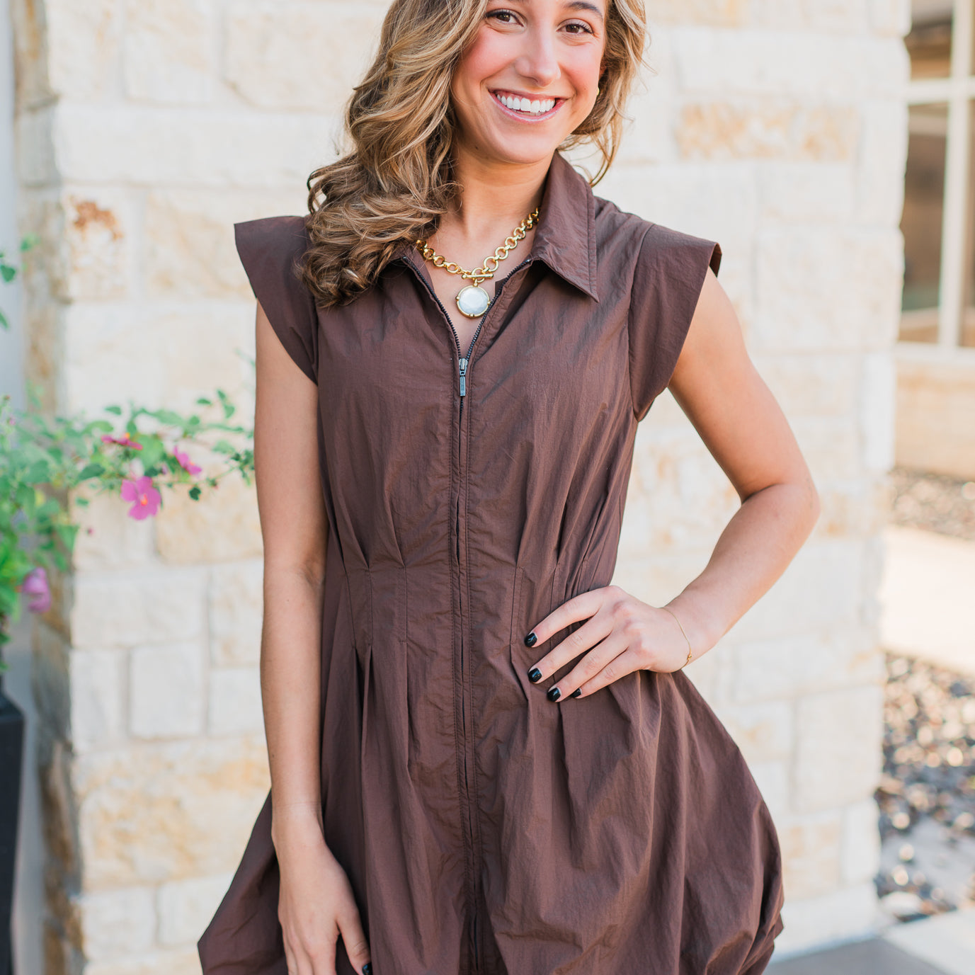 Arielle Dress | Brown