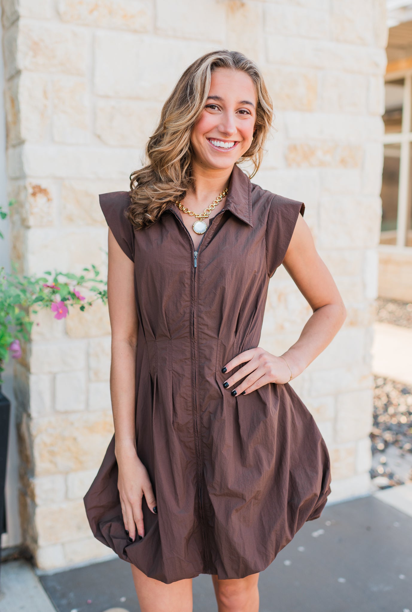 Arielle Dress | Brown
