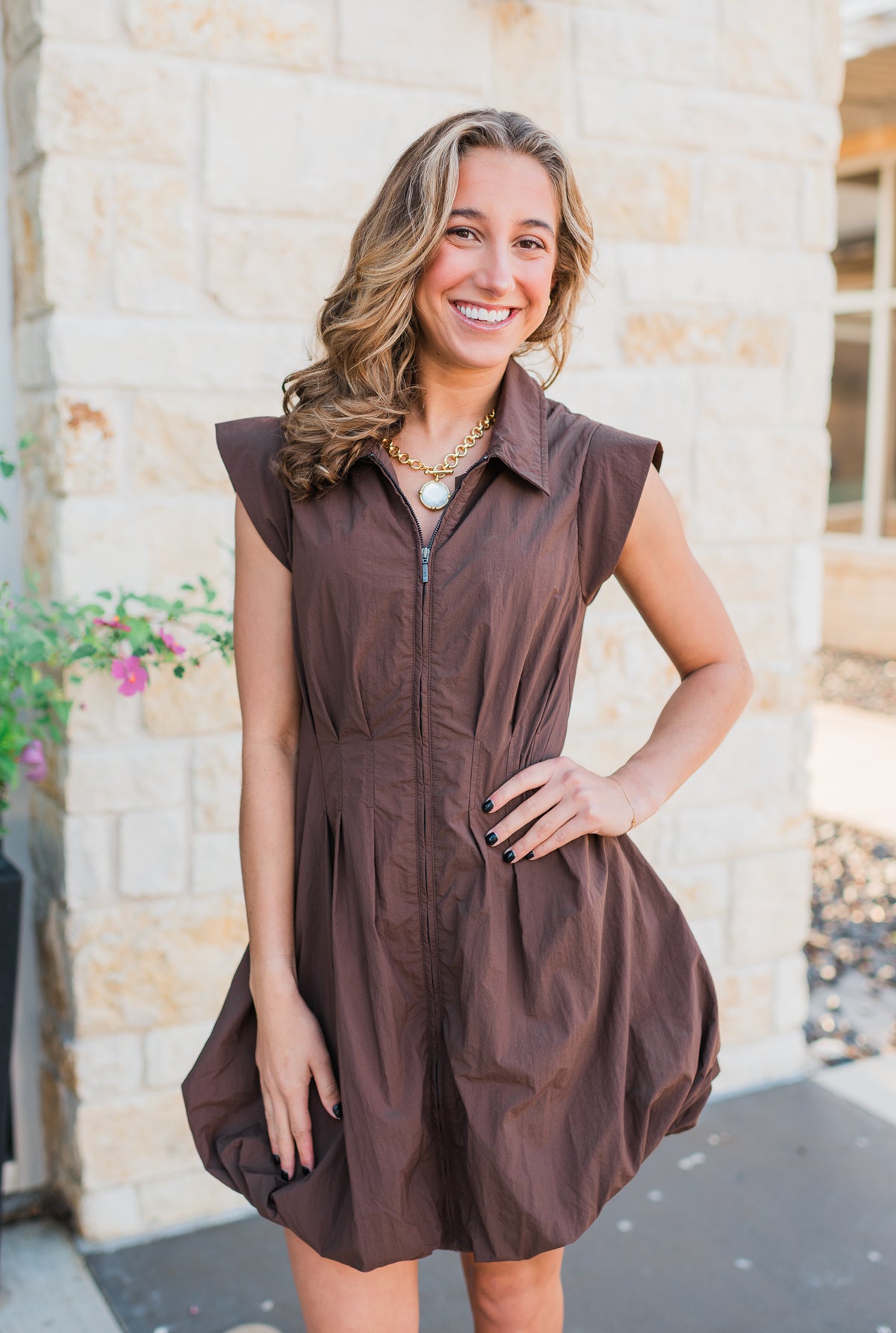 Arielle Dress | Brown