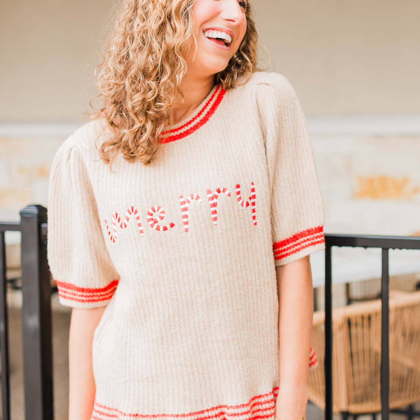 Merry Sweater | Candy Cane Oatmeal