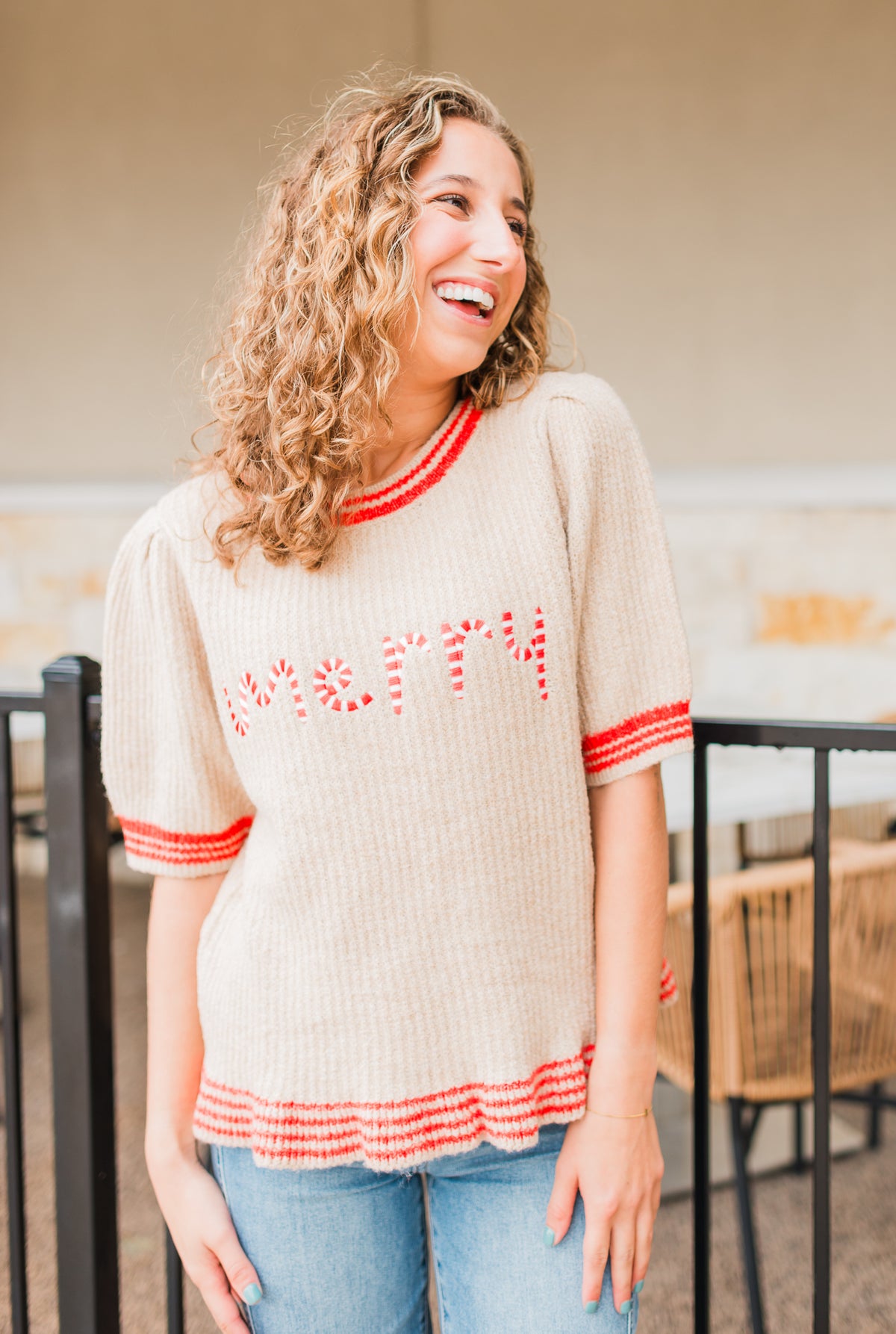 Merry Sweater | Candy Cane Oatmeal