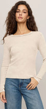 Arlet Mini Thermal Top | Soft Ecru