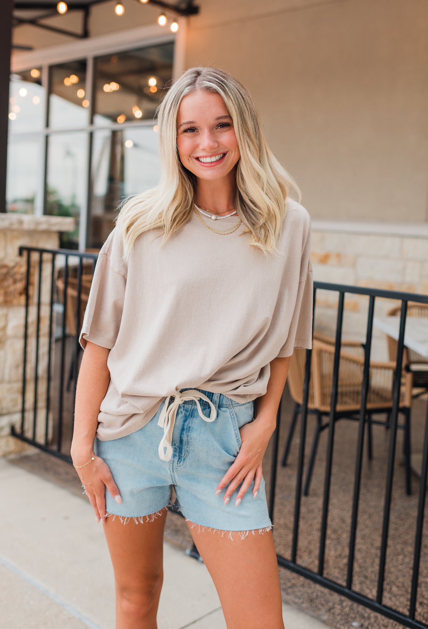 Kacie Tee | Taupe