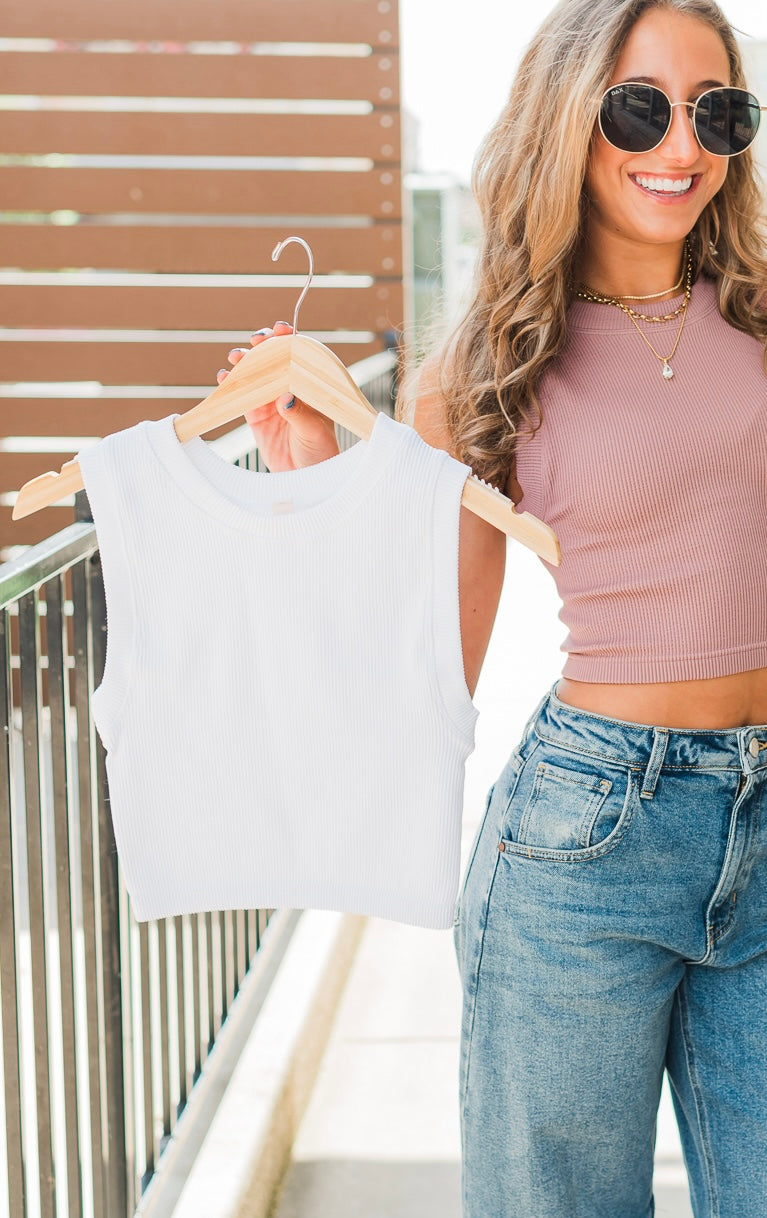 Finley Tank | White