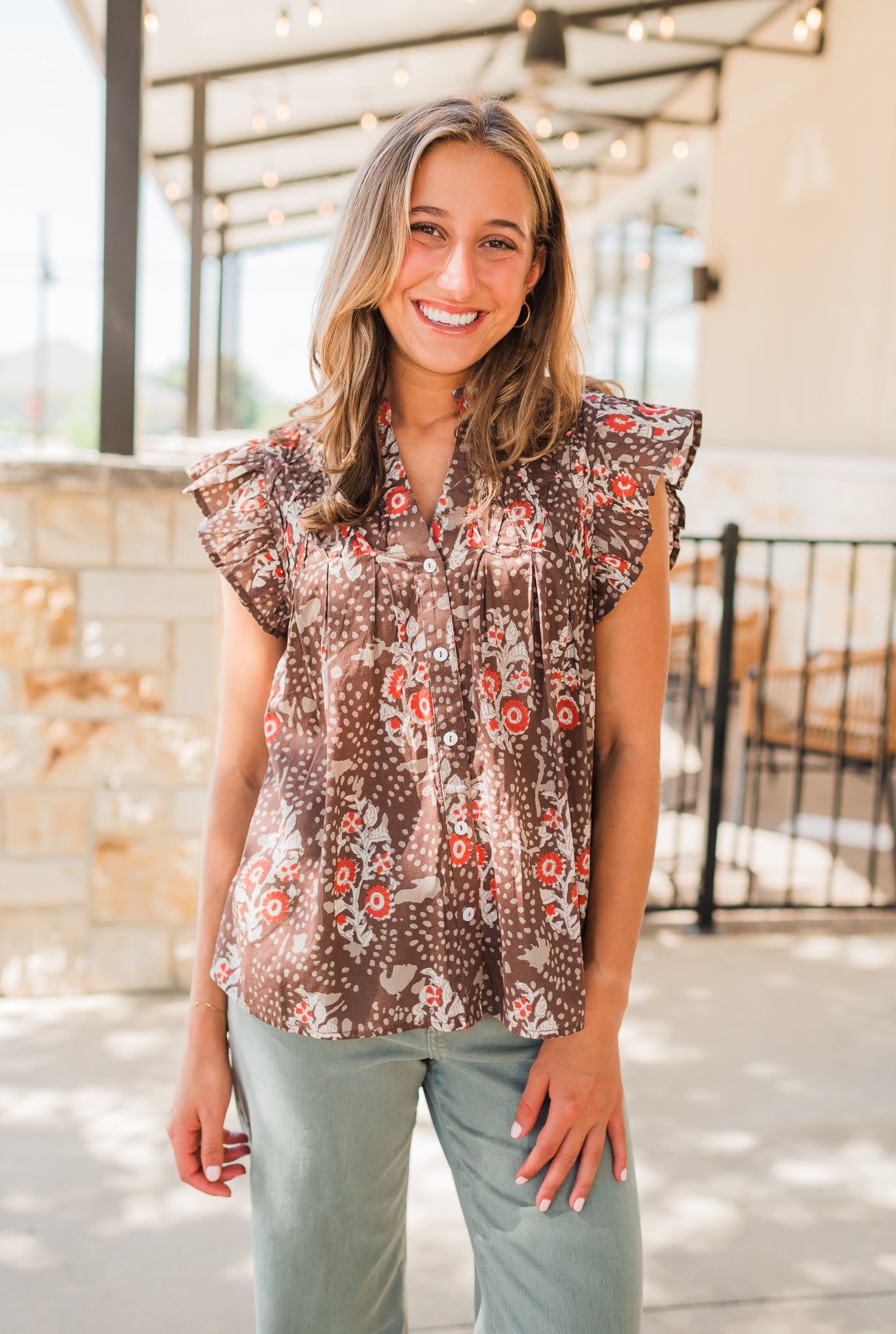 Kinleigh Top | Brown