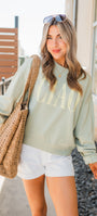 Z Supply | Ciao First Date Sweatshirt | Bay Leaf