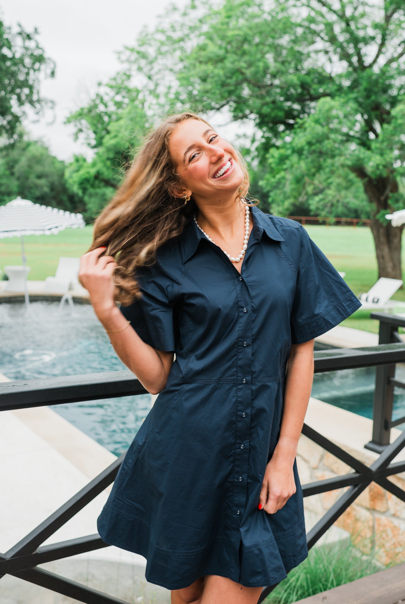 Evening Sail Dress | Navy