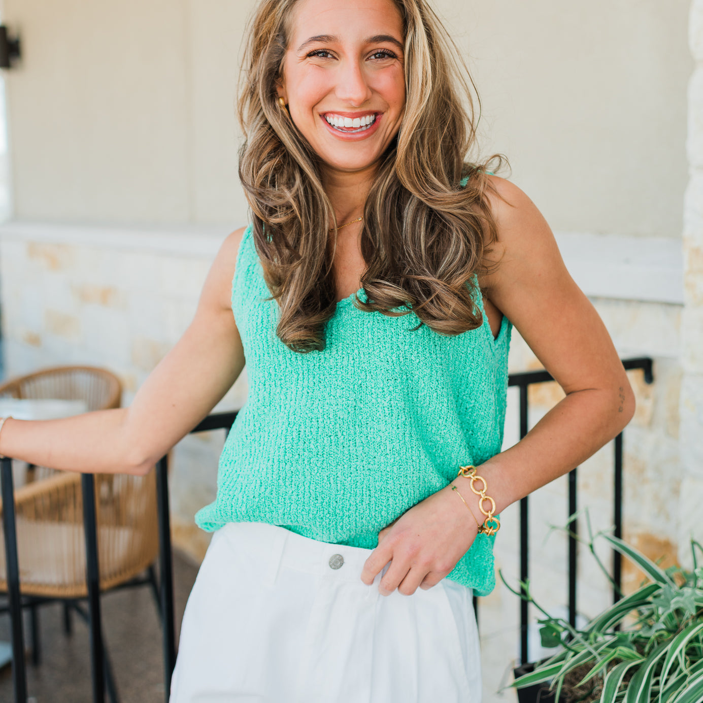 Camryn Knit Top | Green