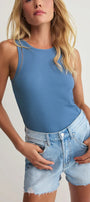 Z Supply | Boa Ribbed Tank | Lake Blue