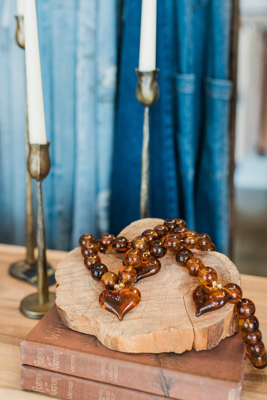 Necklace | Dark Tortoise Heart