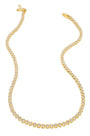 18K Gold Plated Necklace | Diamond Tennis