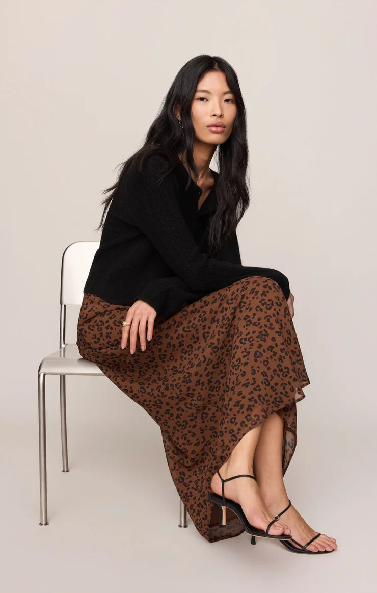Europa Leopard Skirt | Burnt Umber