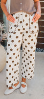 Larsyn Pants | Espresso Polka Dot