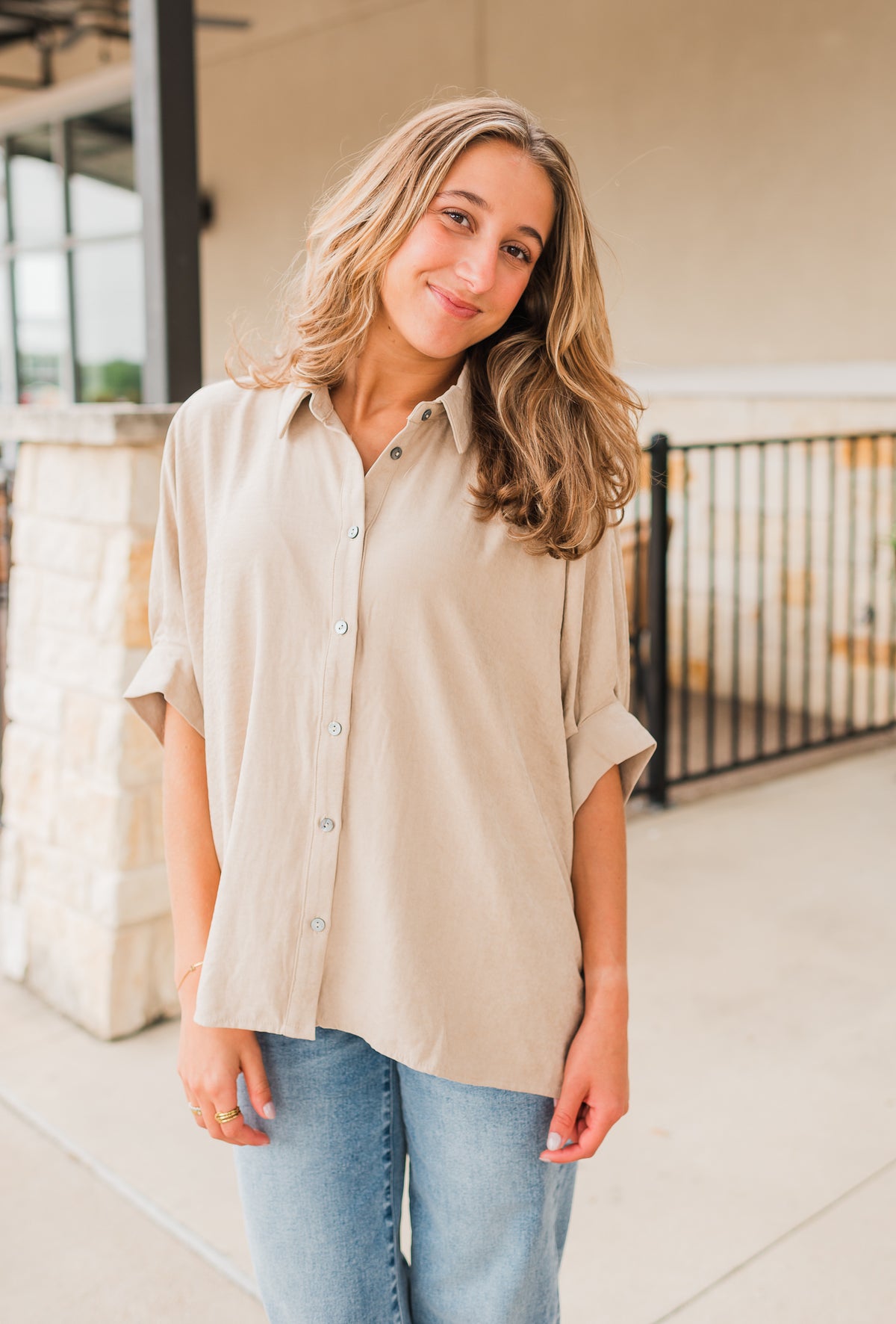 Laine Top | Khaki