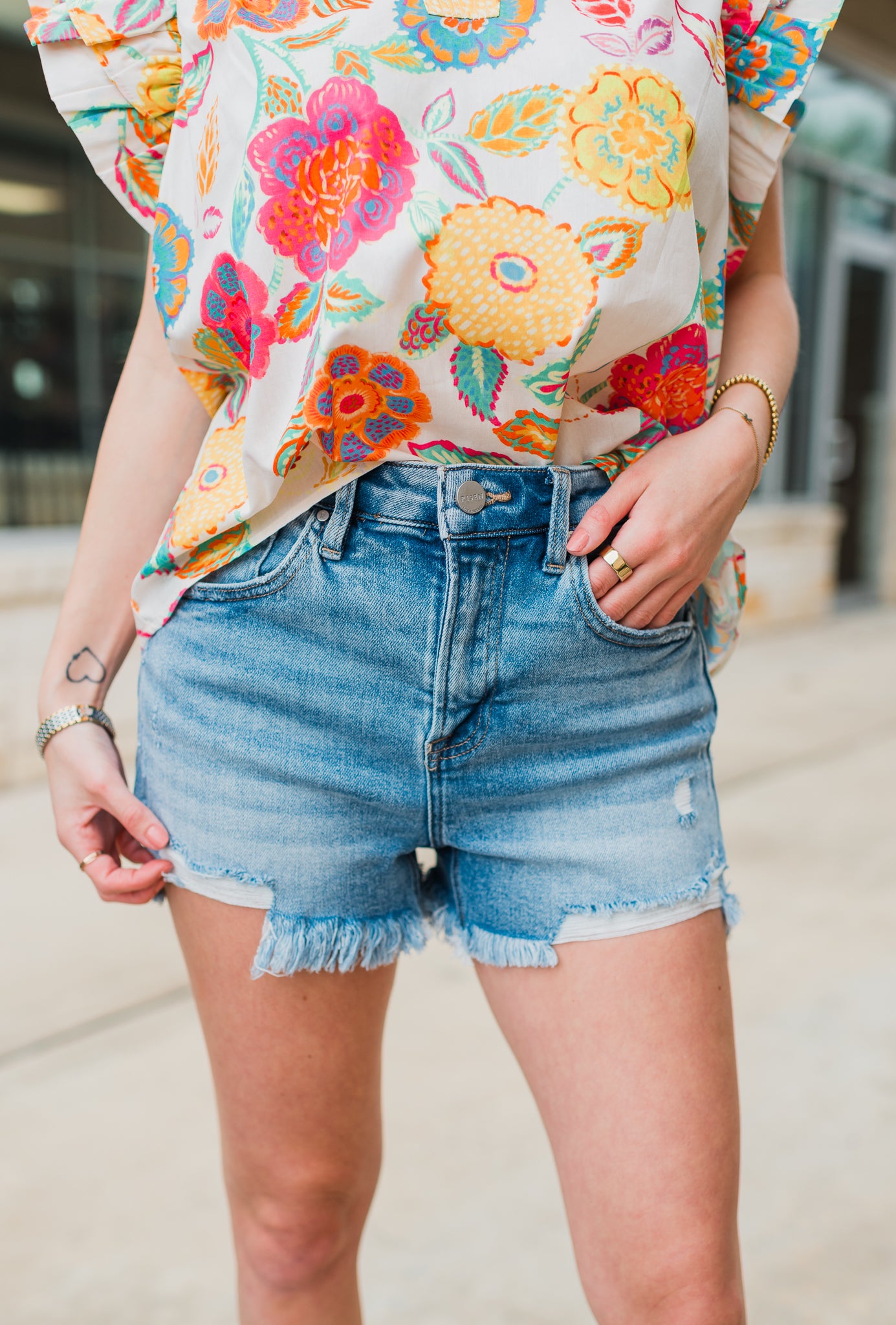 Jax Shorts | Light Denim