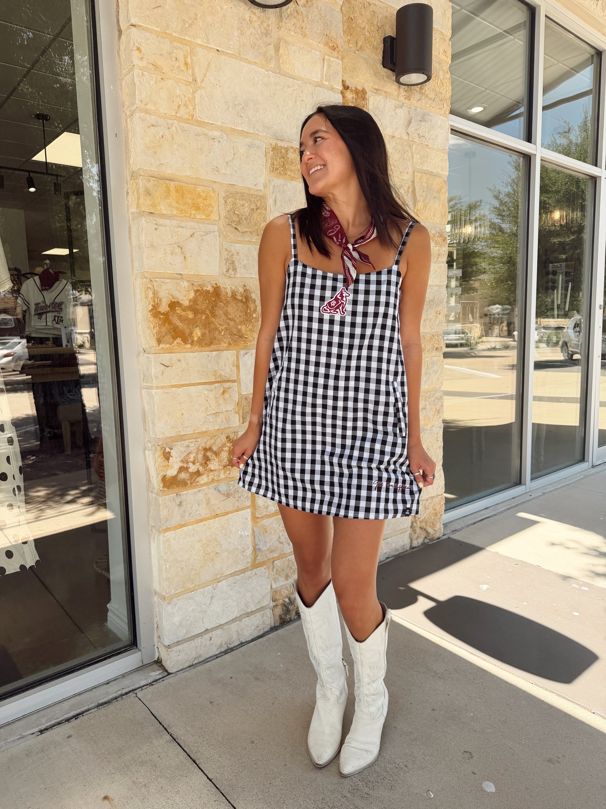 Gingham Dress | Texas A&M