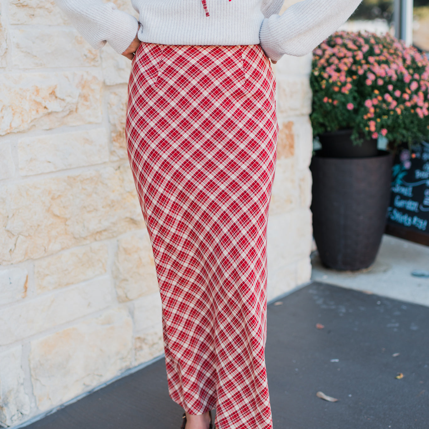 Keeley Skirt | Red Plaid