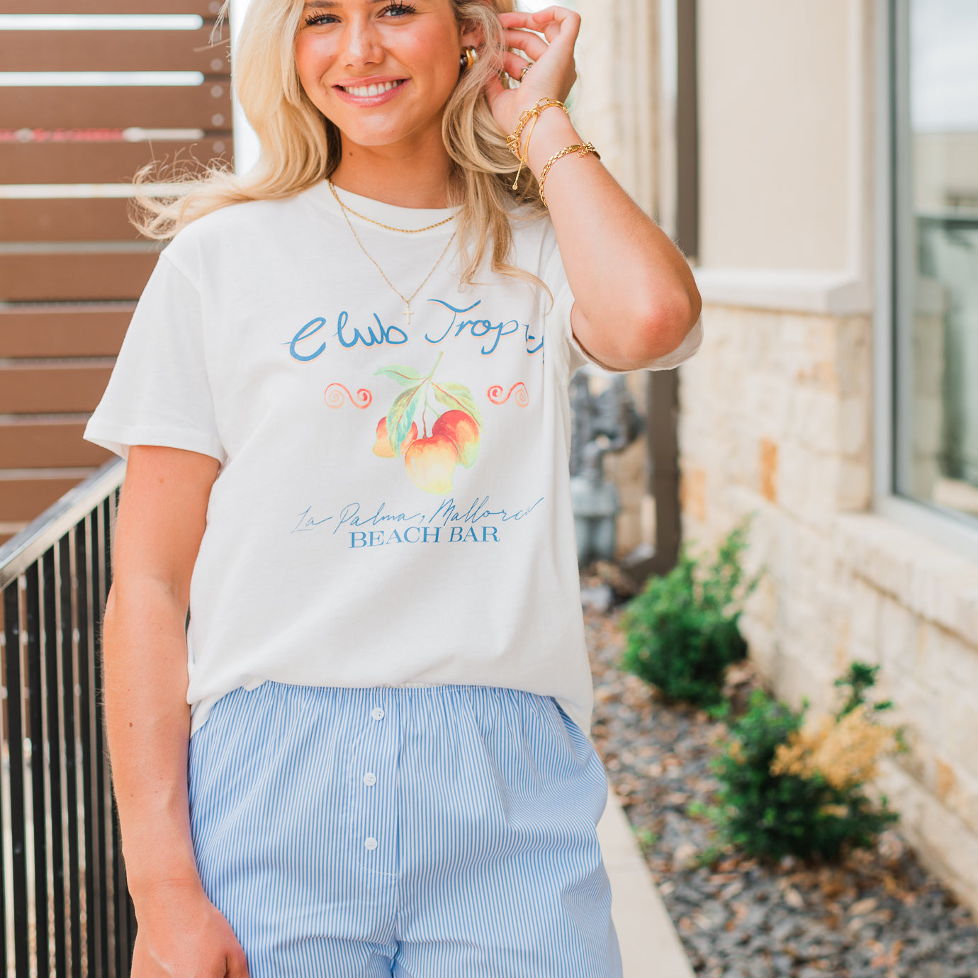 Z Supply | Club Tropics Tee | Vanilla Ice