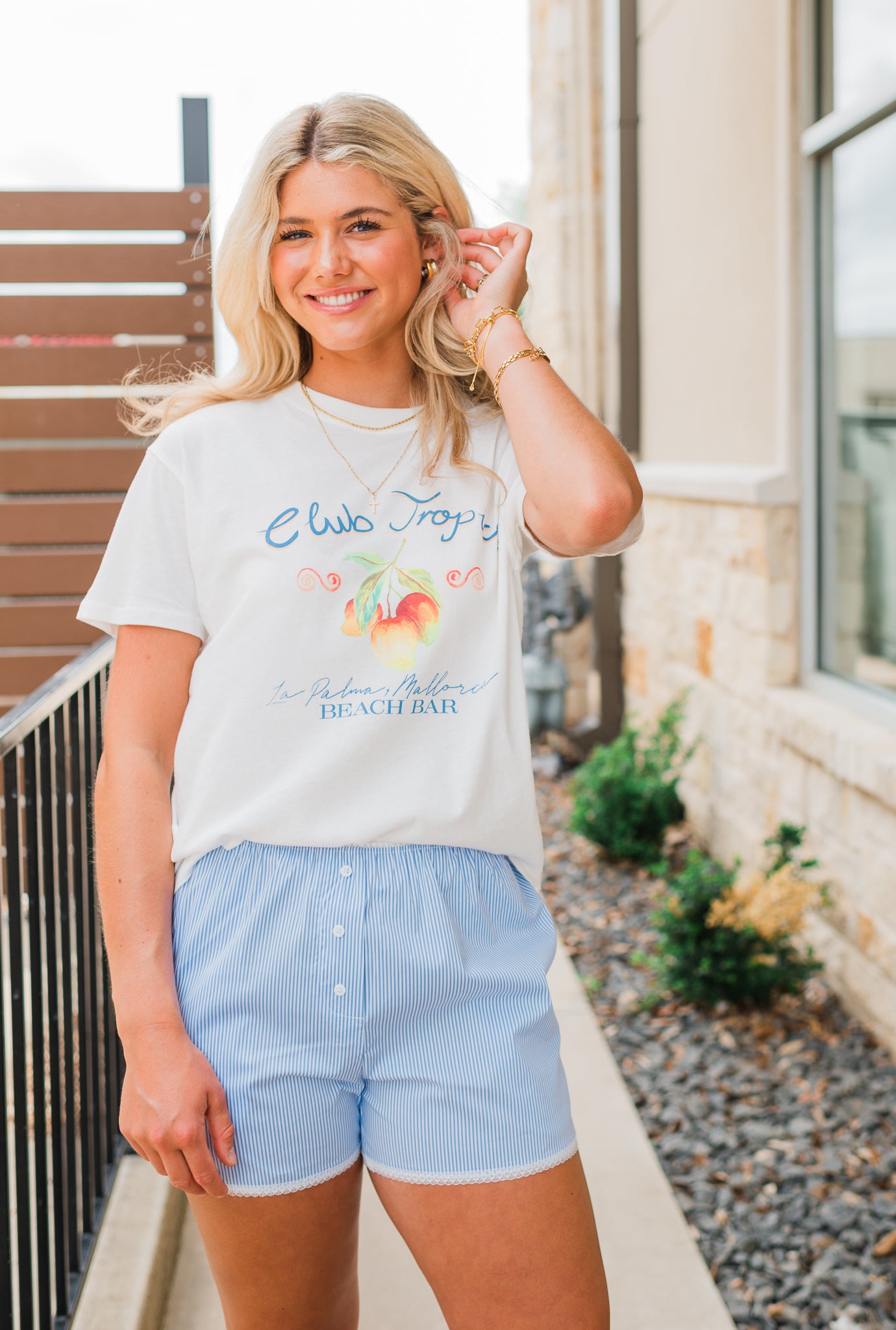 Z Supply | Club Tropics Tee | Vanilla Ice