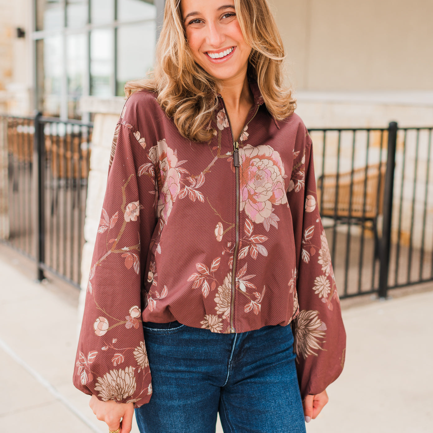 Ellery Jacket | Merlot Floral