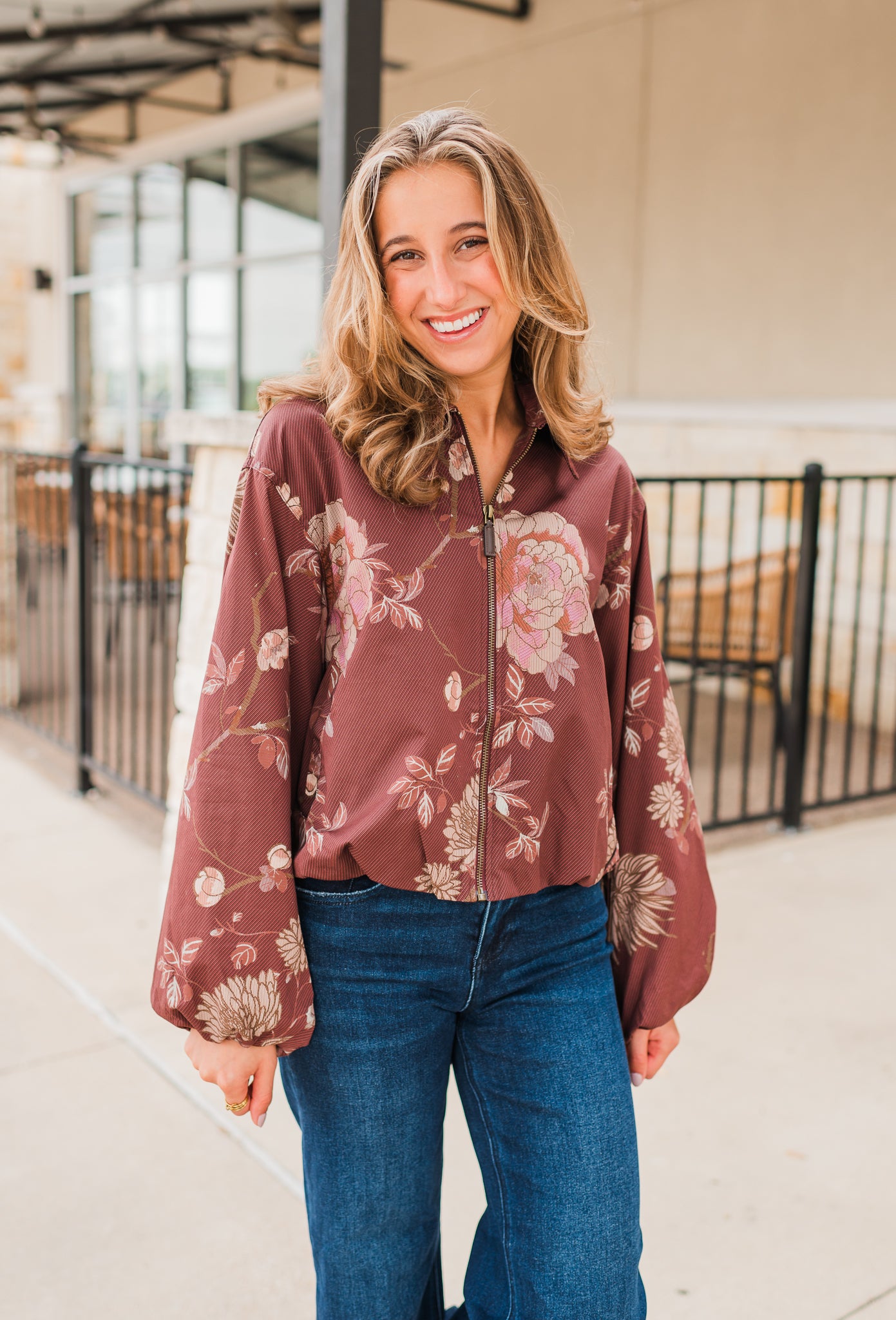 Ellery Jacket | Merlot Floral
