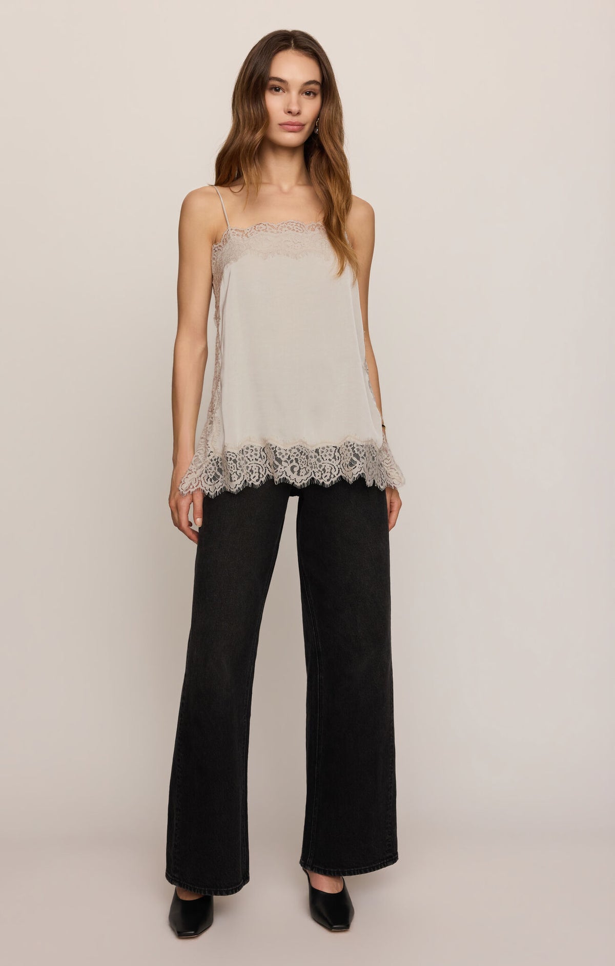 Z Supply | Roselle Lace Cami | Frosted Pearl