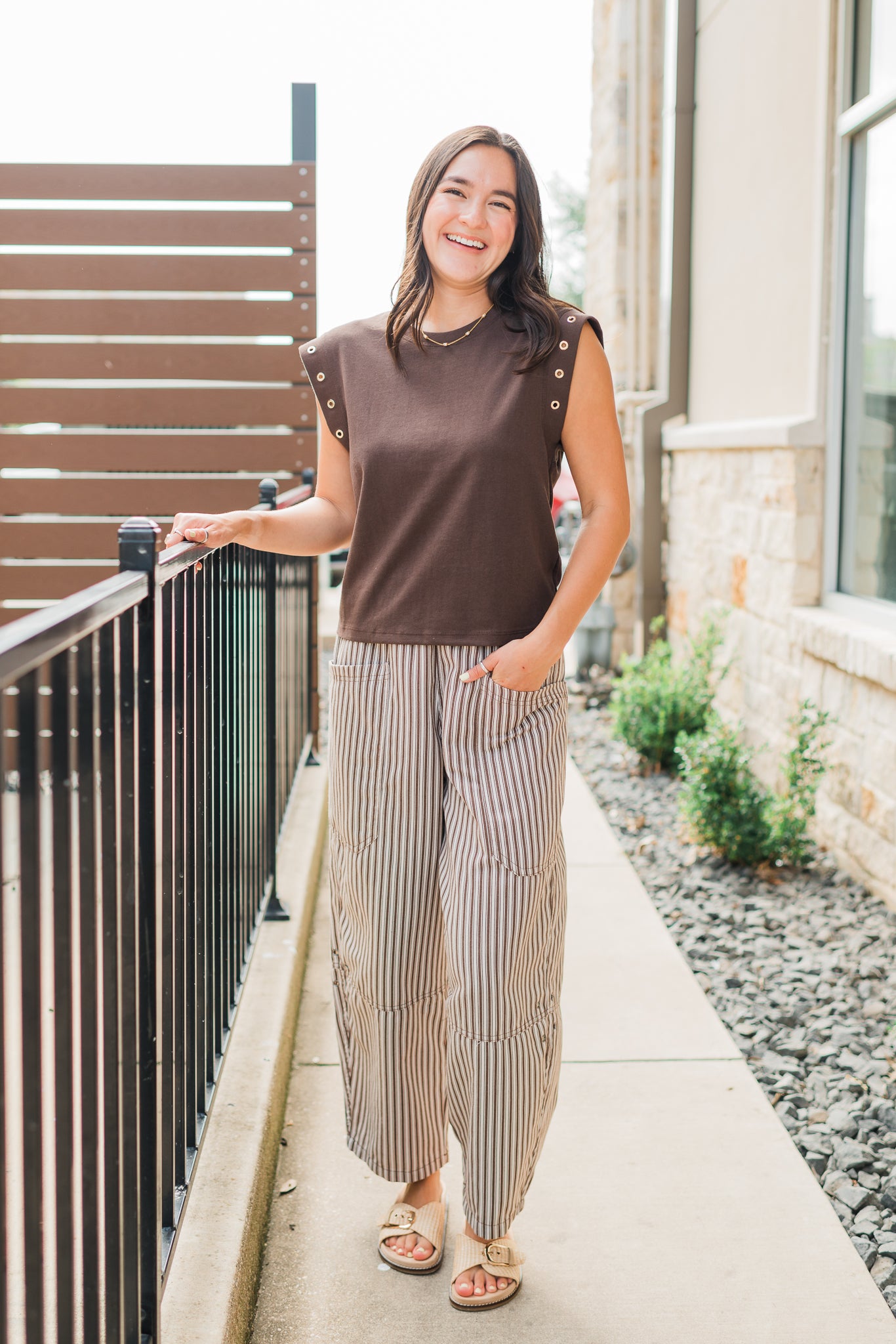 Wanderer Pants | Brown Stripe