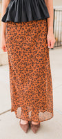 Europa Leopard Skirt | Burnt Umber