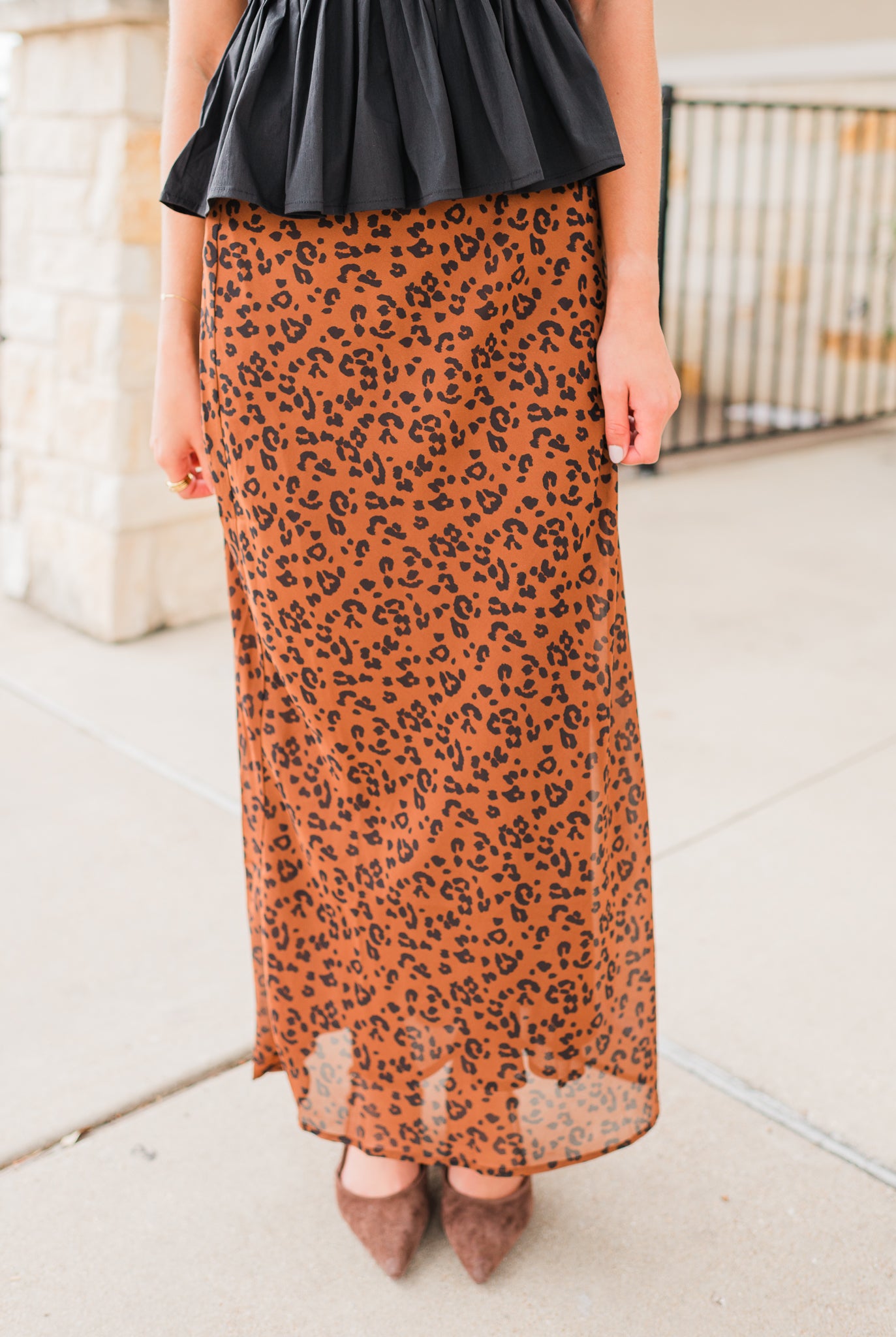 Europa Leopard Skirt | Burnt Umber