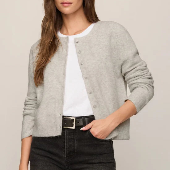 Medina Cardigan | Feather Grey