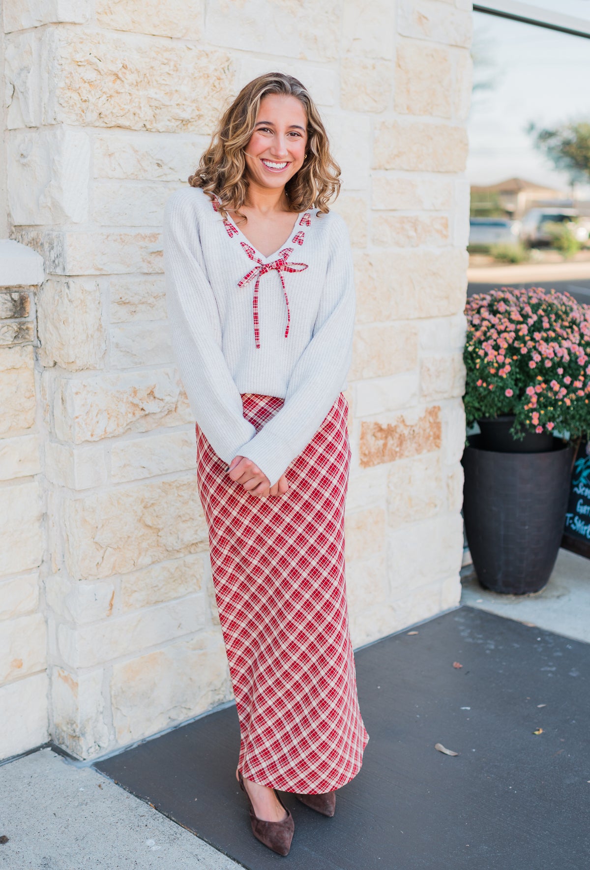 Keeley Skirt | Red Plaid