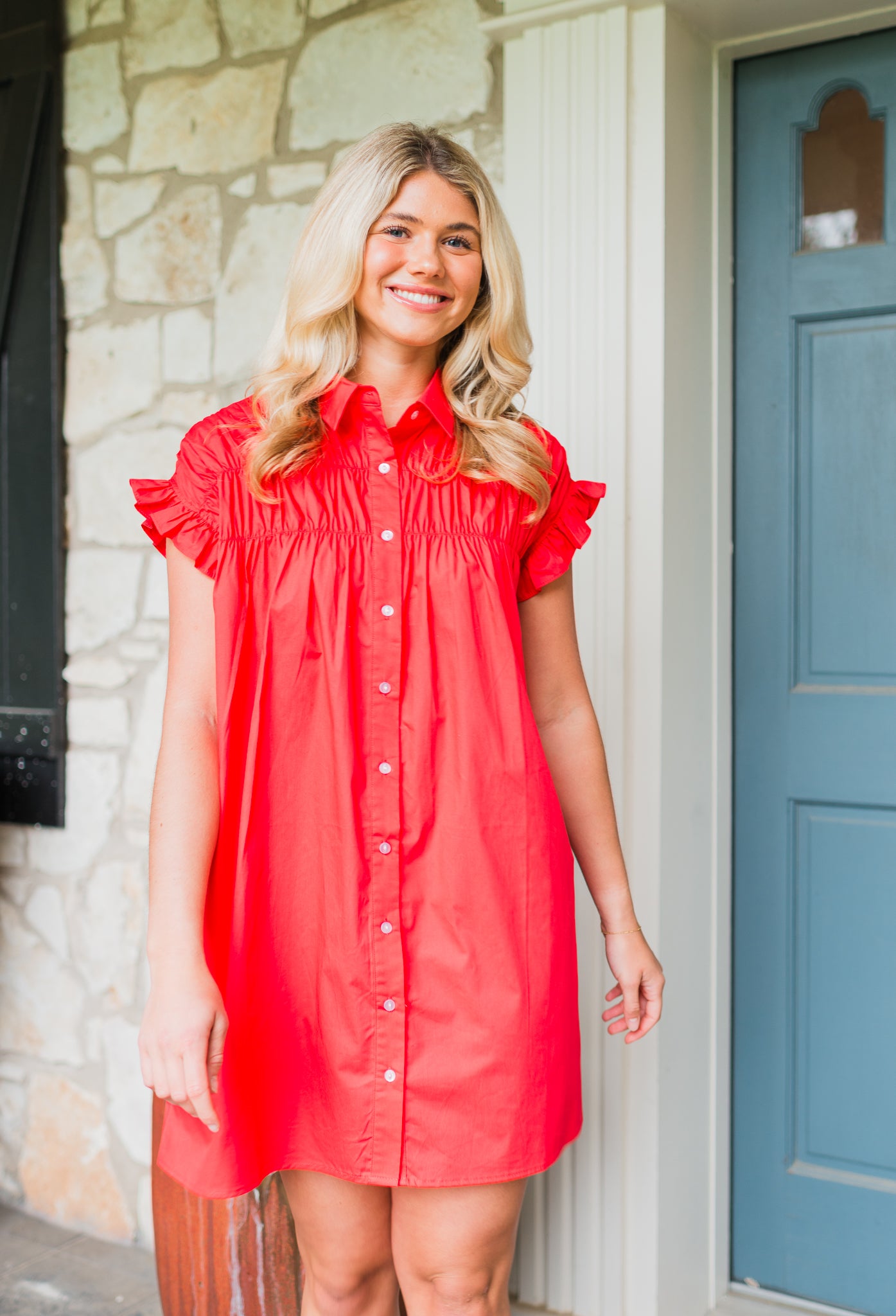 Molly Bracken | Bon Voyage Dress | Red