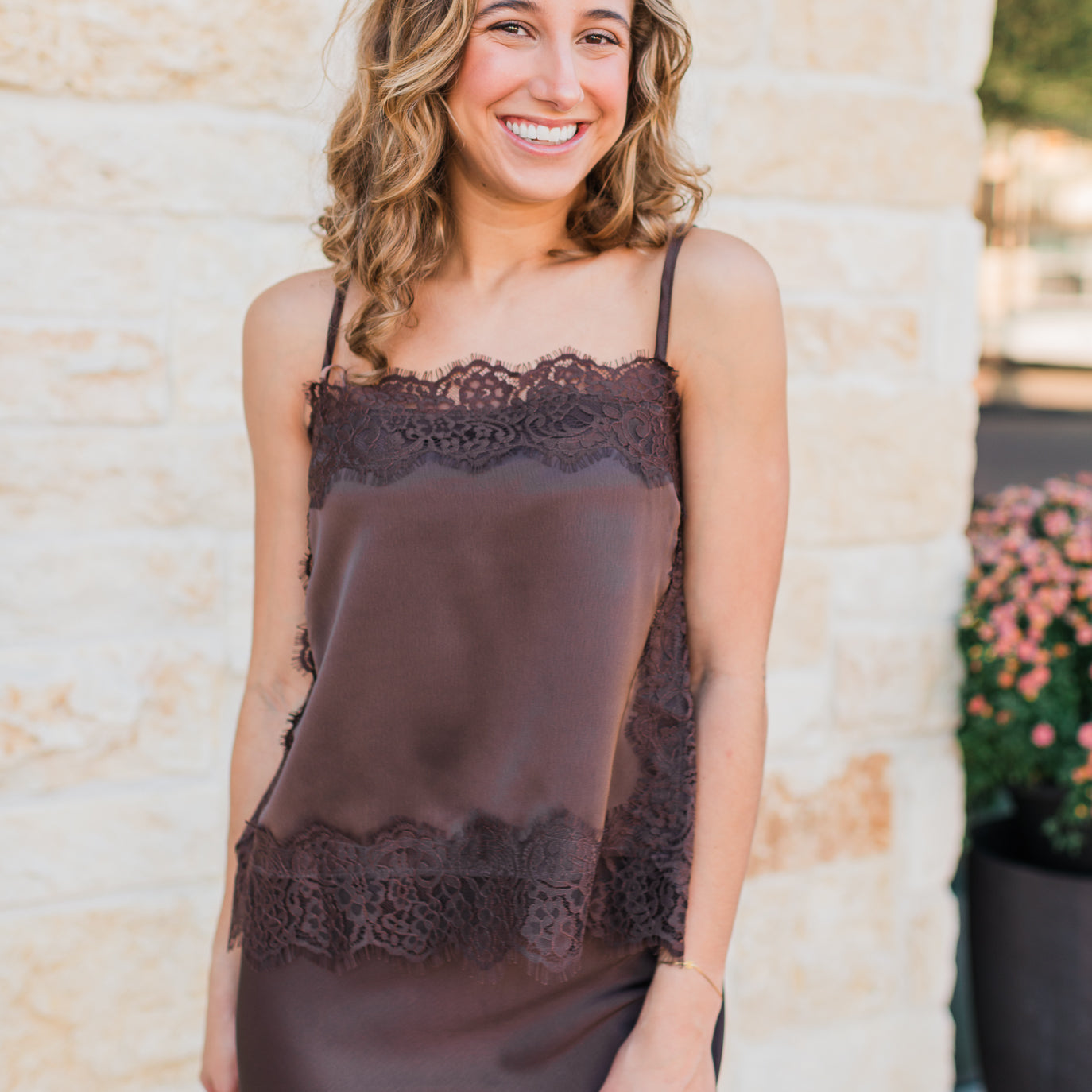 Waverly Lace Cami | Dark Espresso