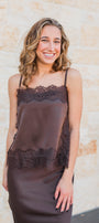 Waverly Lace Cami | Dark Espresso