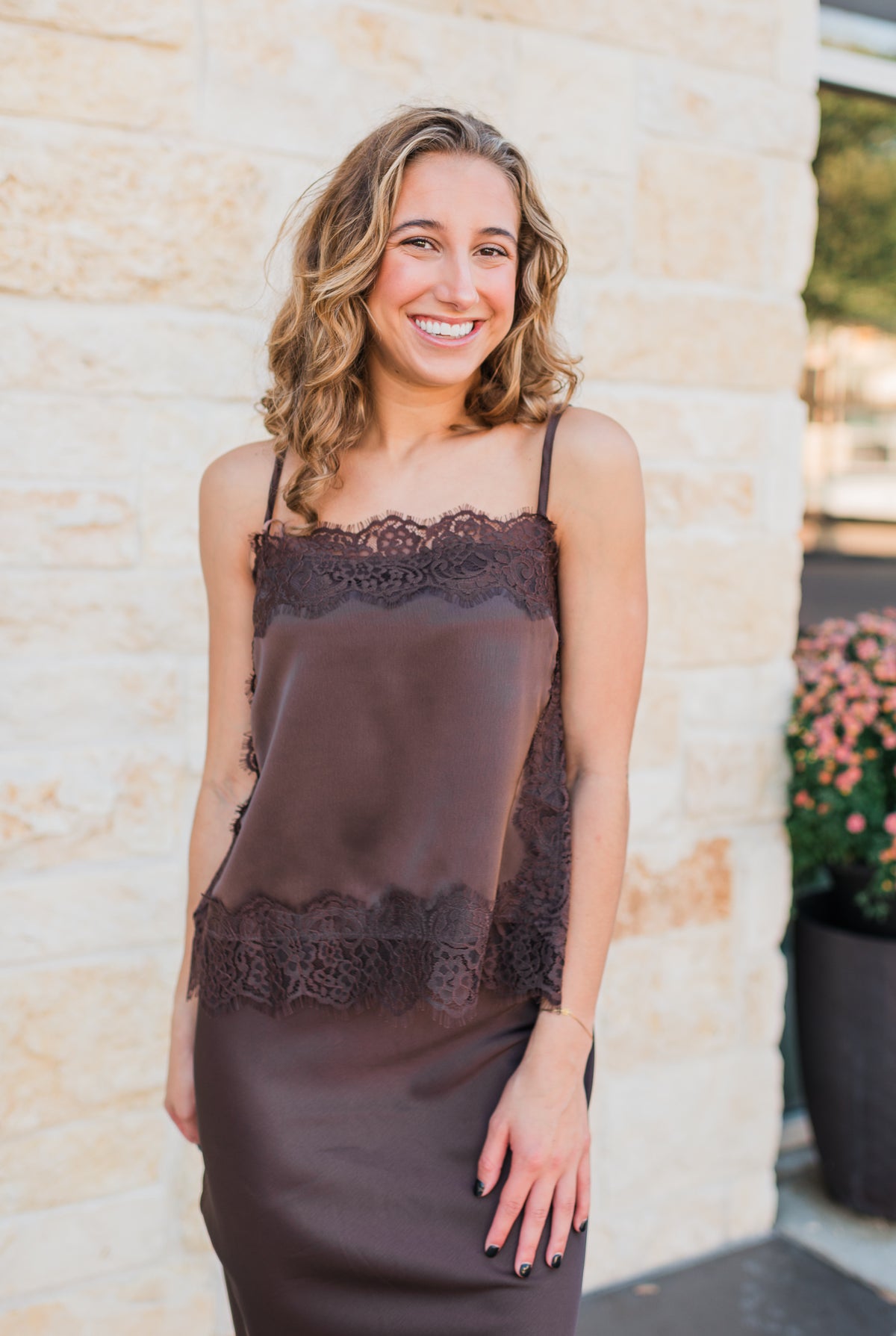 Waverly Lace Cami | Dark Espresso