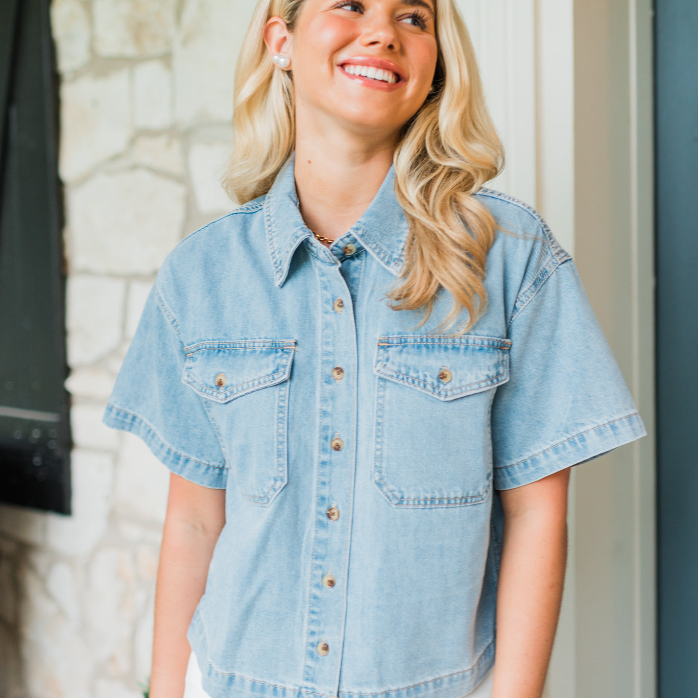 Denim Darling Top | Light